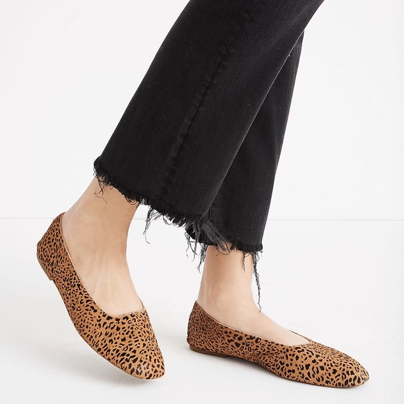 Madewell Shoes - Madewell The Cory Flat in Leopard Calf Hair Size 7.5